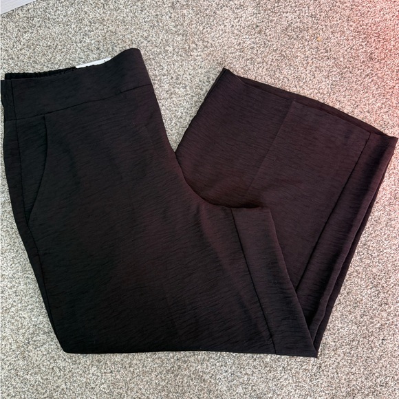 Nine West Pants - Nine West Black Crop Wide-Leg Pants